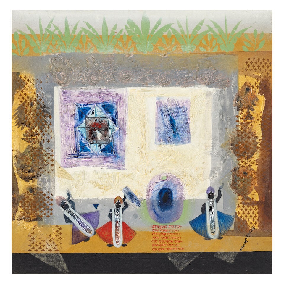Ashok Hazra (B.1946) Untitled (Srinathji/Krishna series) (1 of 3)