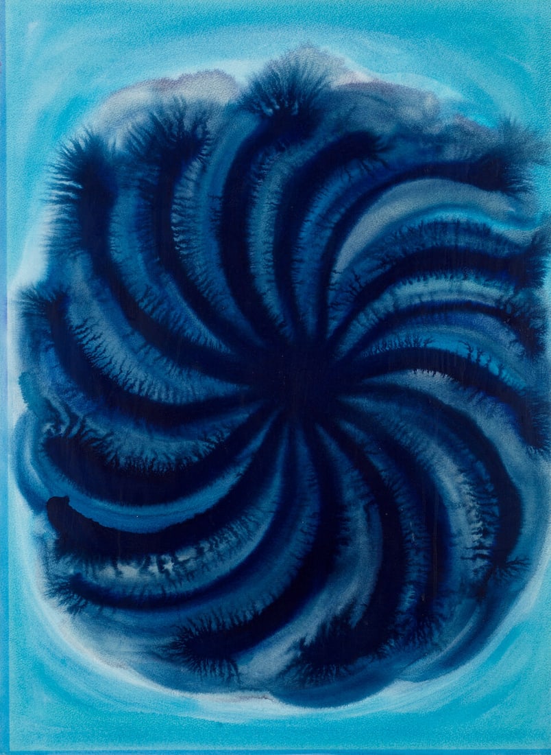 Prafulla Mohanti (B.1936) Untitled (Blue) (1 of 3)