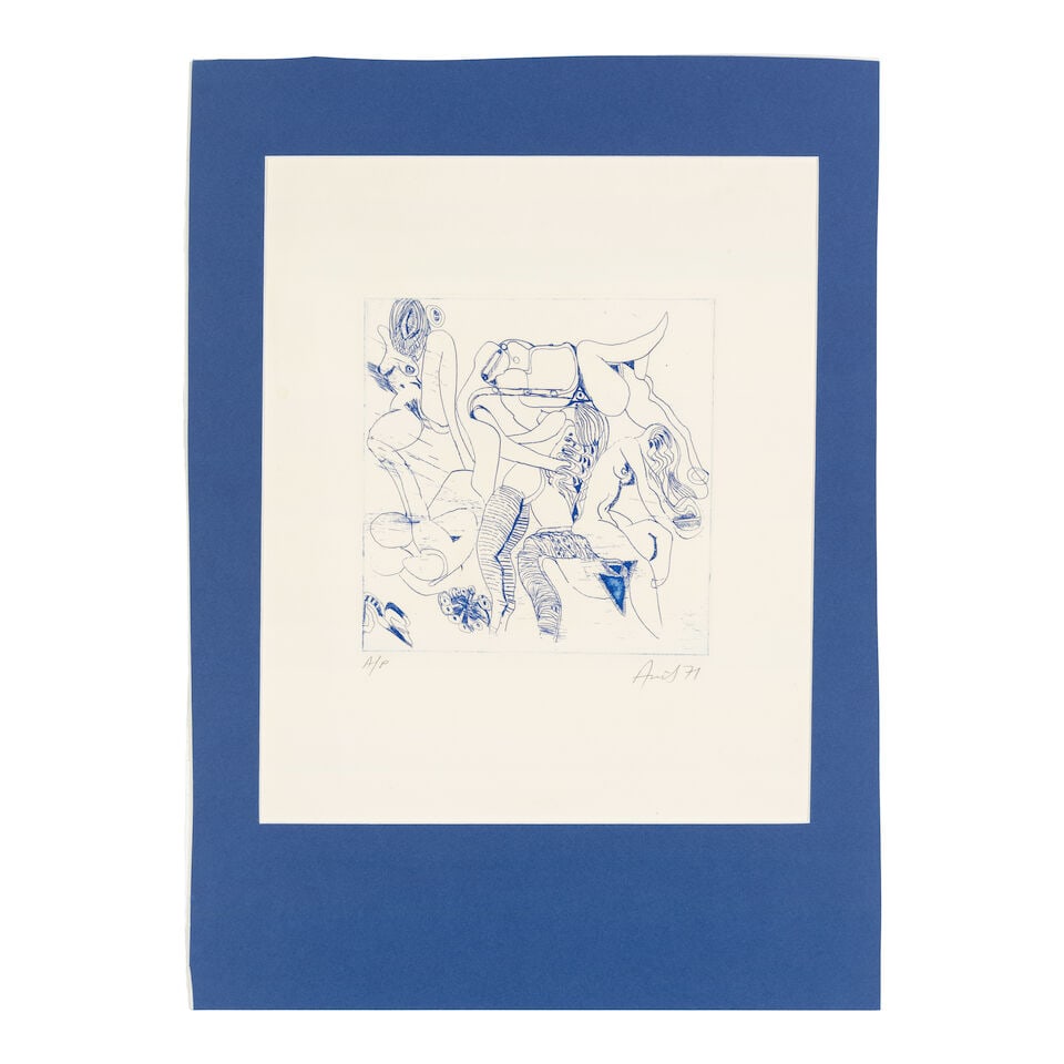 Avinash Chandra (1931-1991) Untitled (Figures) - 2