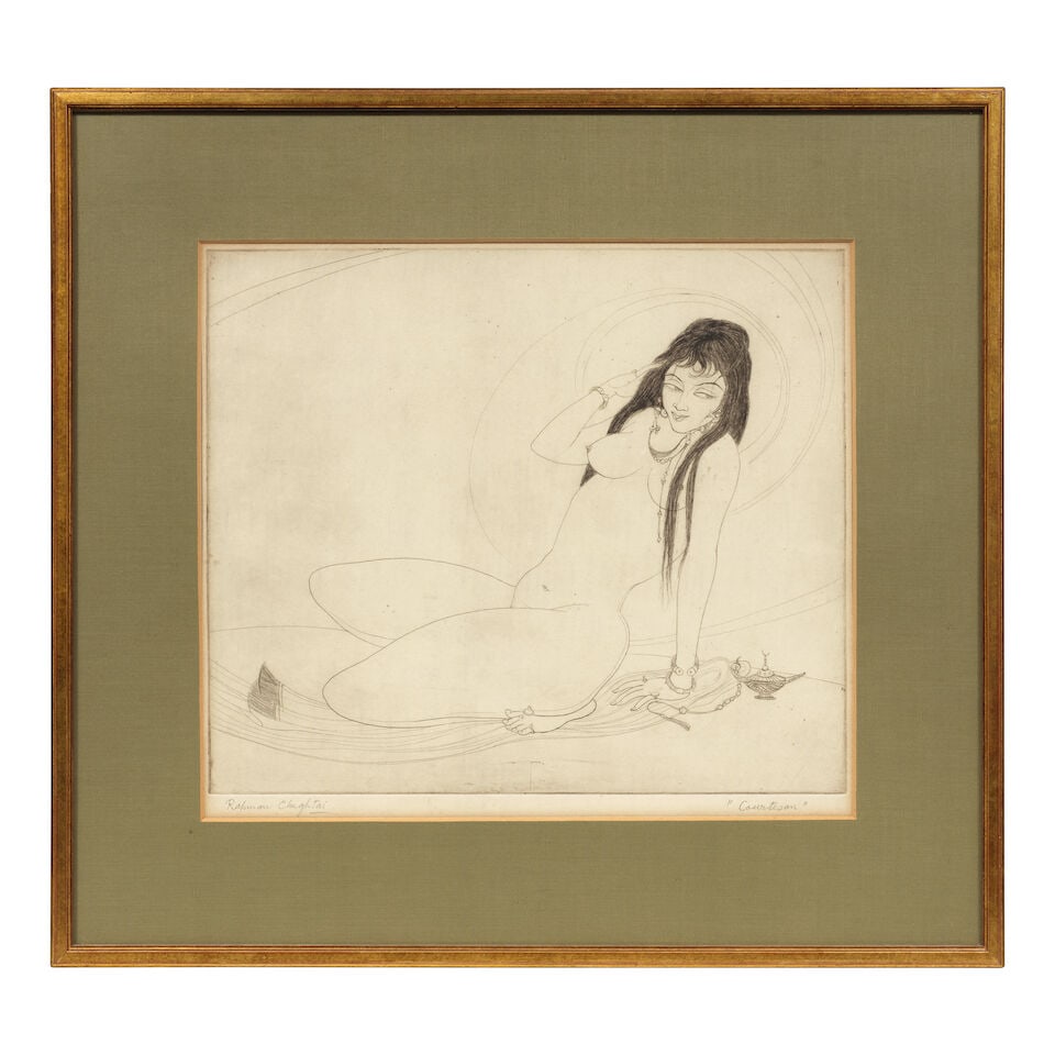 Abdur Rahman Chughtai (1897-1975) Untitled (Courtesan) - 2