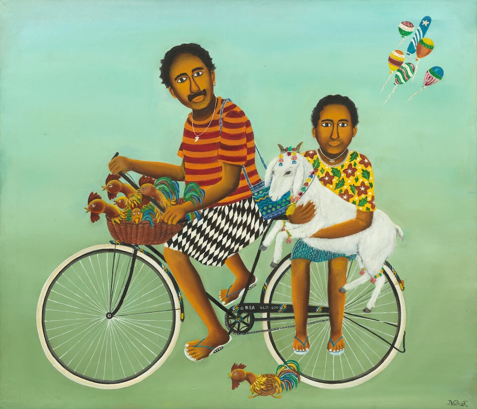 Nayanaa Kanodia (B.1950) Sunday Market - 3
