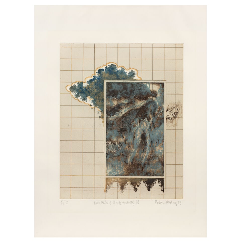 Zahoor ul Akhlaq (1944-1999) Radio Photo of Objects Unidentified (sheet 75 x 55 cm) (1 of 3)
