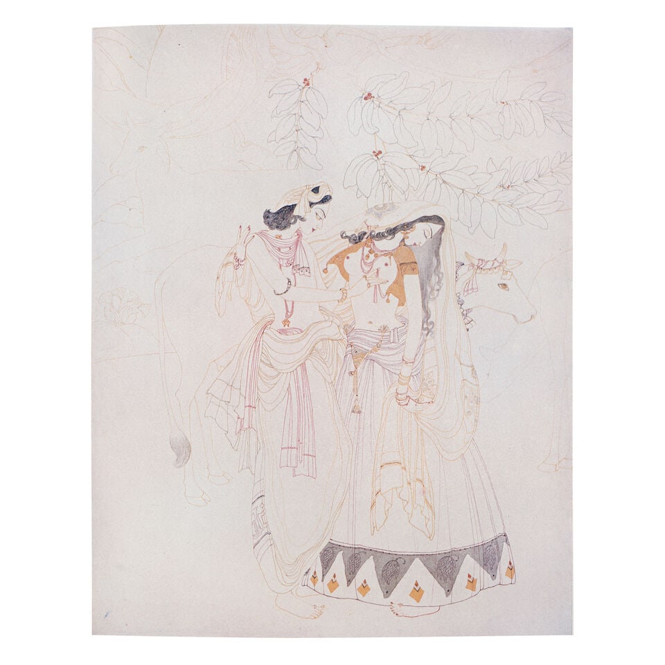 In the style of Abdur Rahman Chughtai (1897-1975) Chughtai's Indian Paintings - 4