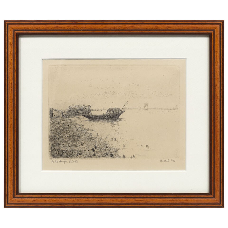 Mukul Dey (1895-1989) On the Ganges, Calcutta & 'The Day of the Festival' 14.6 x 19 cm (5 3/4 x ... - 4