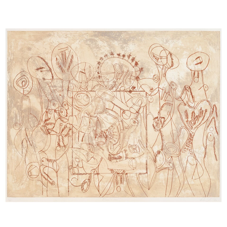 Avinash Chandra (India, 1931-1991) Untitled (Musicians) (1 of 3)