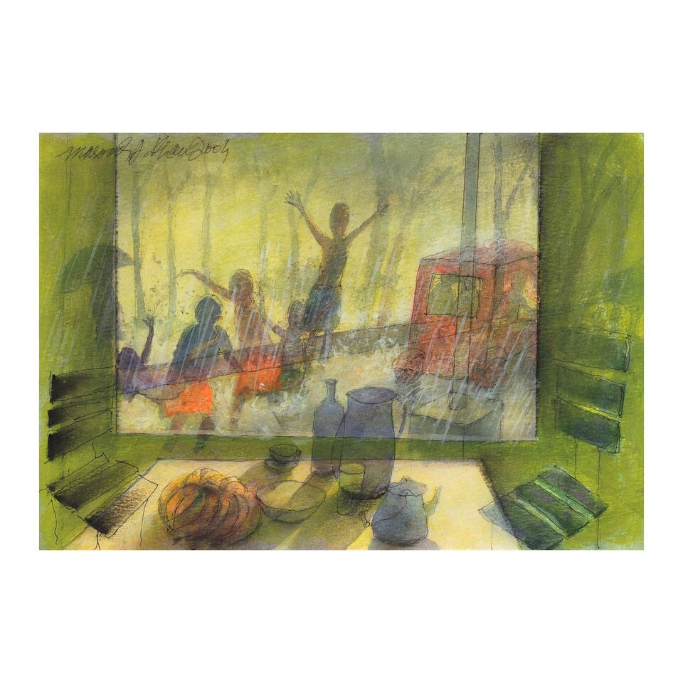 Masood A. Khan (B. 1959) Untitled Untitled (Window view) (1 of 3)