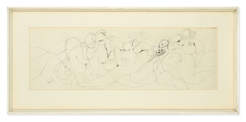 Avinash Chandra (1931-1991) Untitled (Figures) - 2