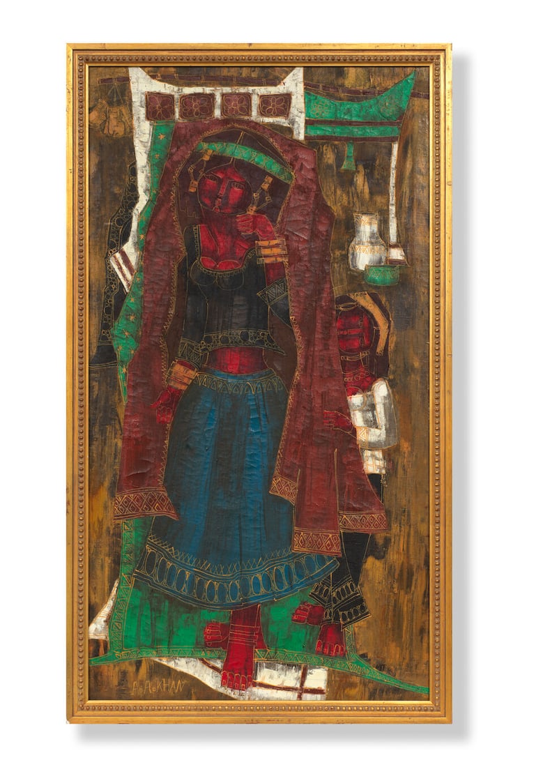 A A. Khan (B.Unknown) Untitled (Woman and Child) - 2
