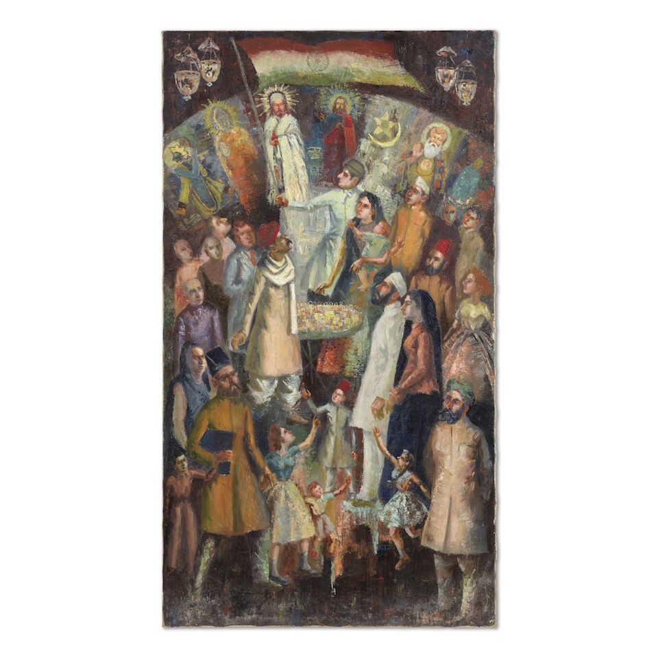 N J Jijind (B. Unknown) Untitled (Indian Independence Day) - 2