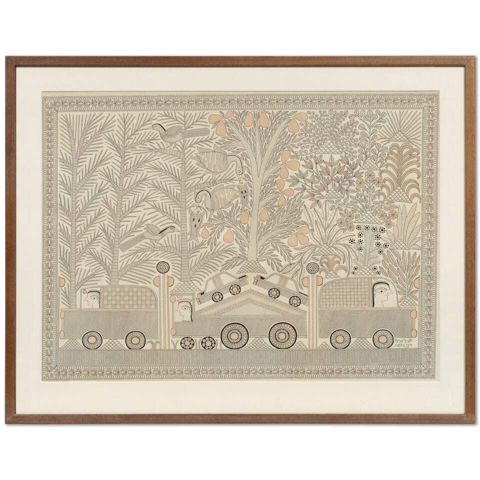 Ganga Devi (1928-1991) Untitled (Women in cars) - 2