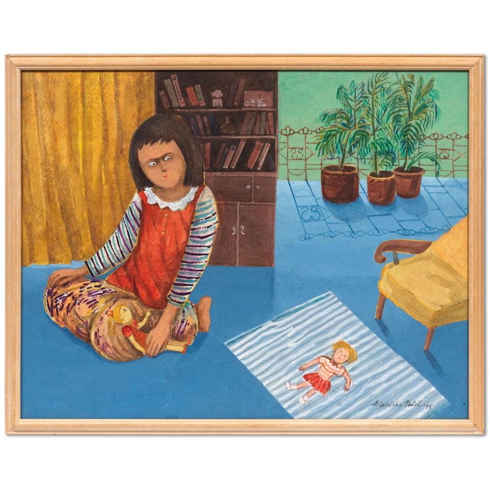 Manisha Patil (B. Unknown) Untitled (Girl Playing) - 2