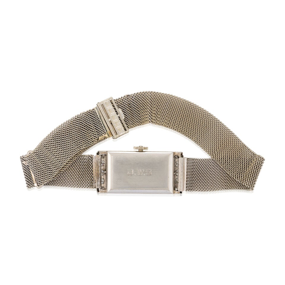AN ART DECO DIAMOND WRISTWATCH - 3