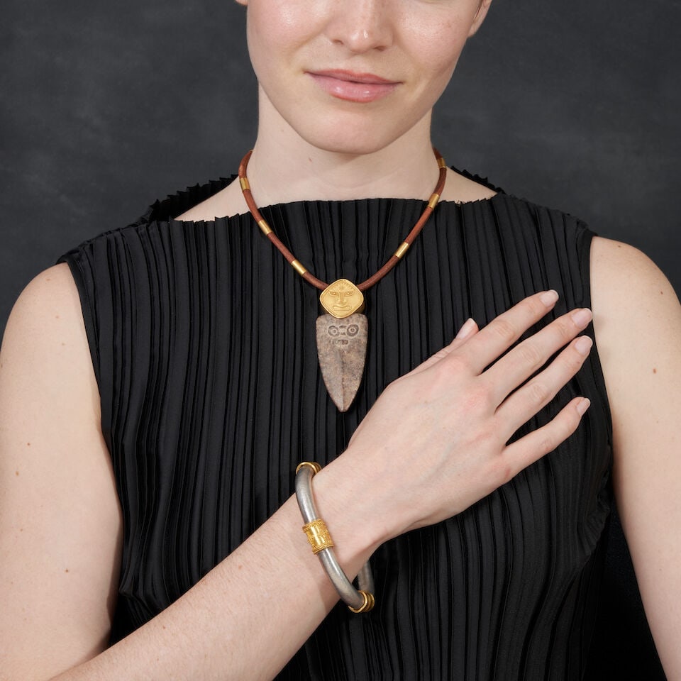 RICHARD TANG: A NECKLACE AND BRACELET - 4