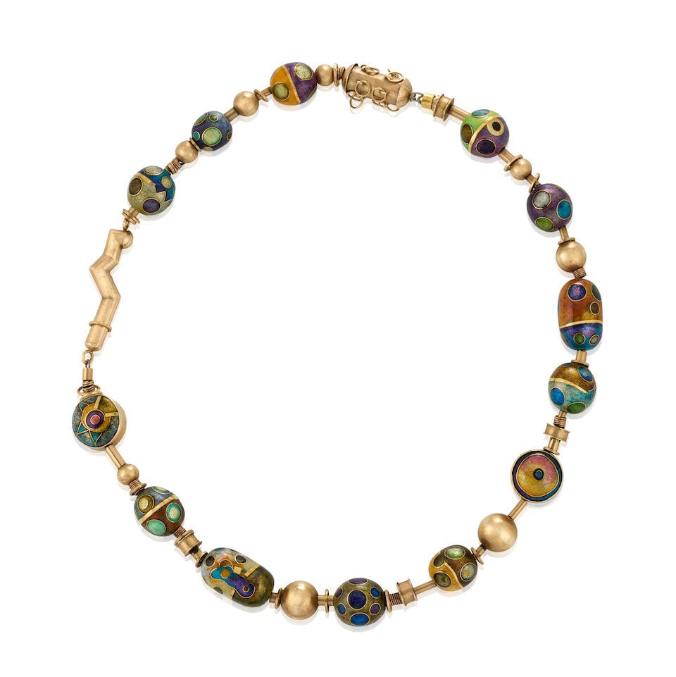 WILLIAM HARPER: AN ENAMEL 'MAGIC BEADS' NECKLACE, CIRCA 1984 - 4