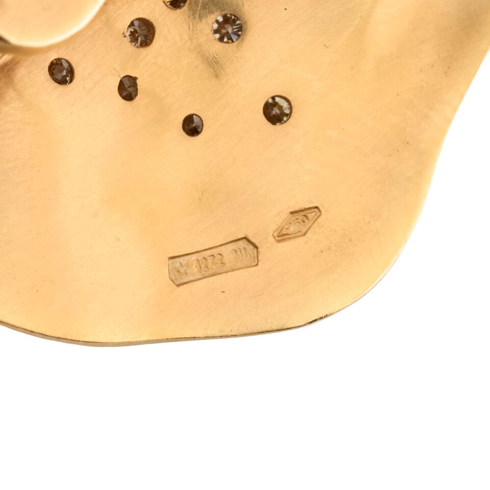 ANTONINI: A PAIR OF 18K ROSE GOLD AND DIAMOND EARRINGS, ITALY - 3