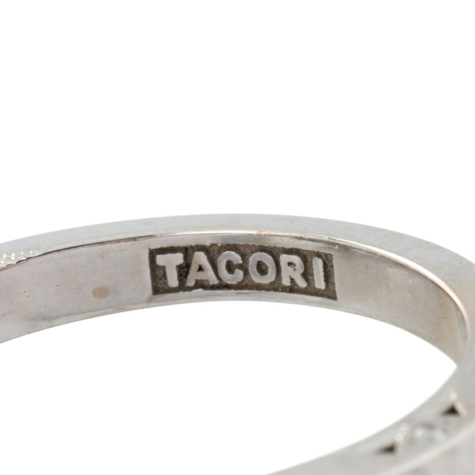 TACORI: AN 18K WHITE GOLD, SAPPHIRE, AND DIAMOND RING - 3