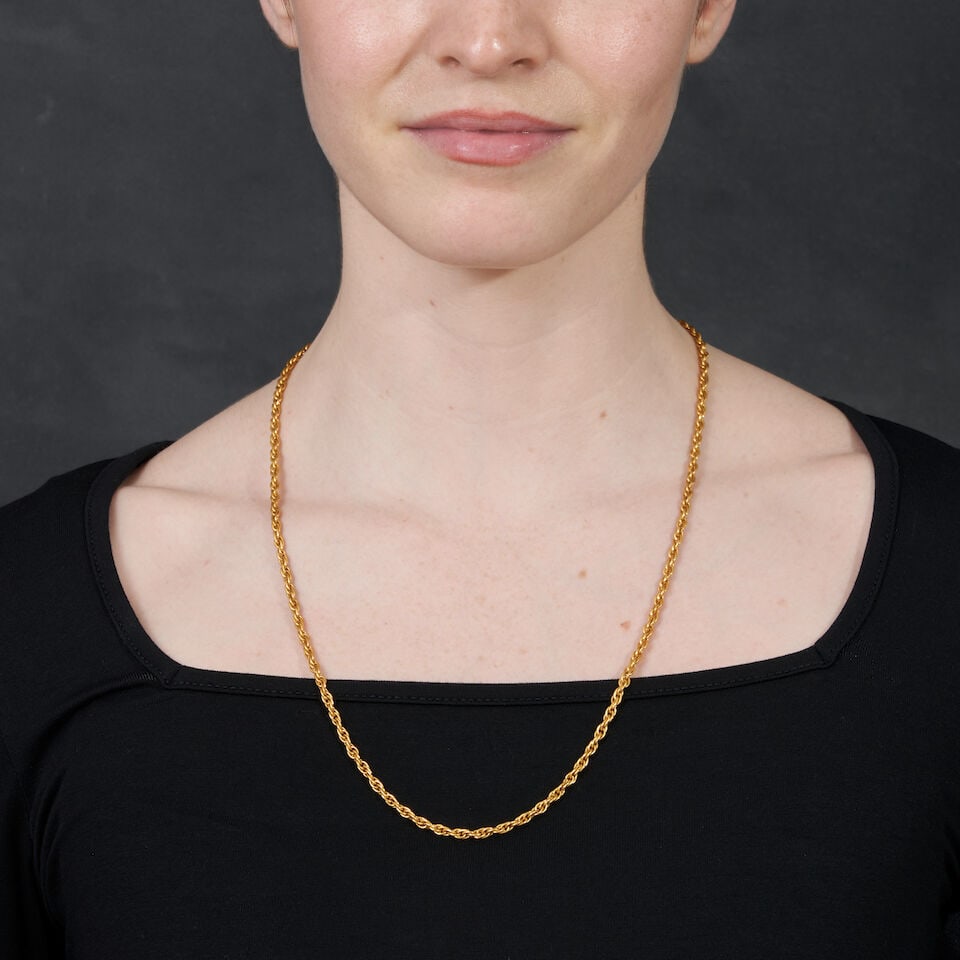 A HIGH KARAT GOLD CHAIN - 2