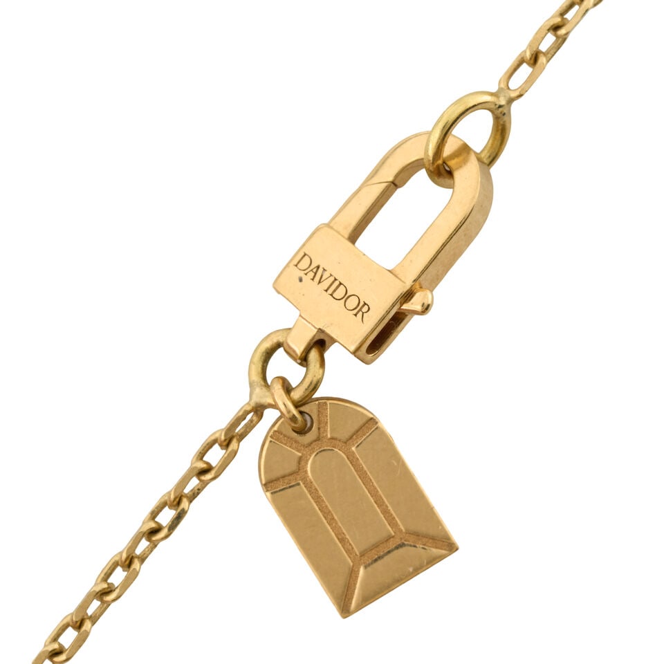 DAVIDOR PARIS: AN 18K GOLD AND LACQUERED CERAMIC 'L'ARC' NECKLACE - 4