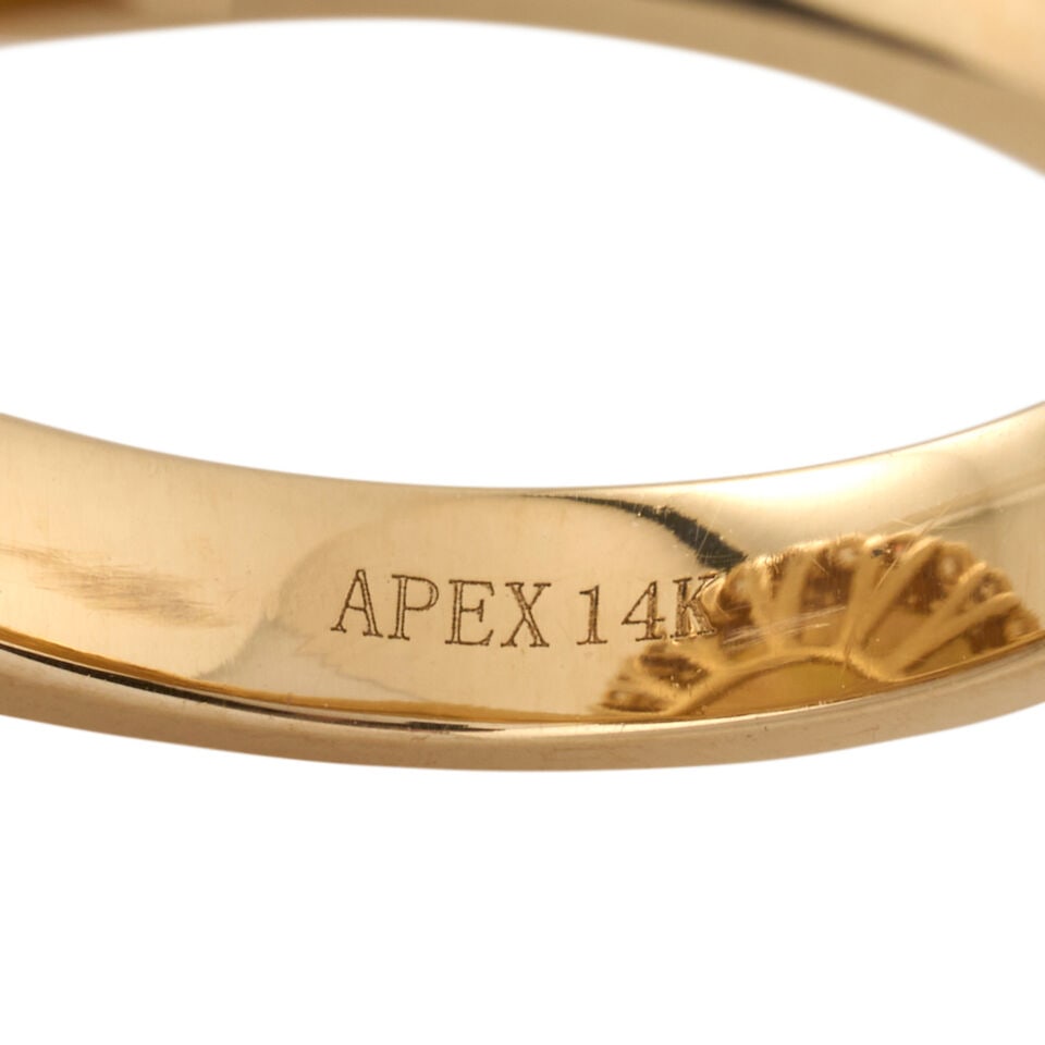 A 14K GOLD, OPAL, AND DIAMOND RING - 4