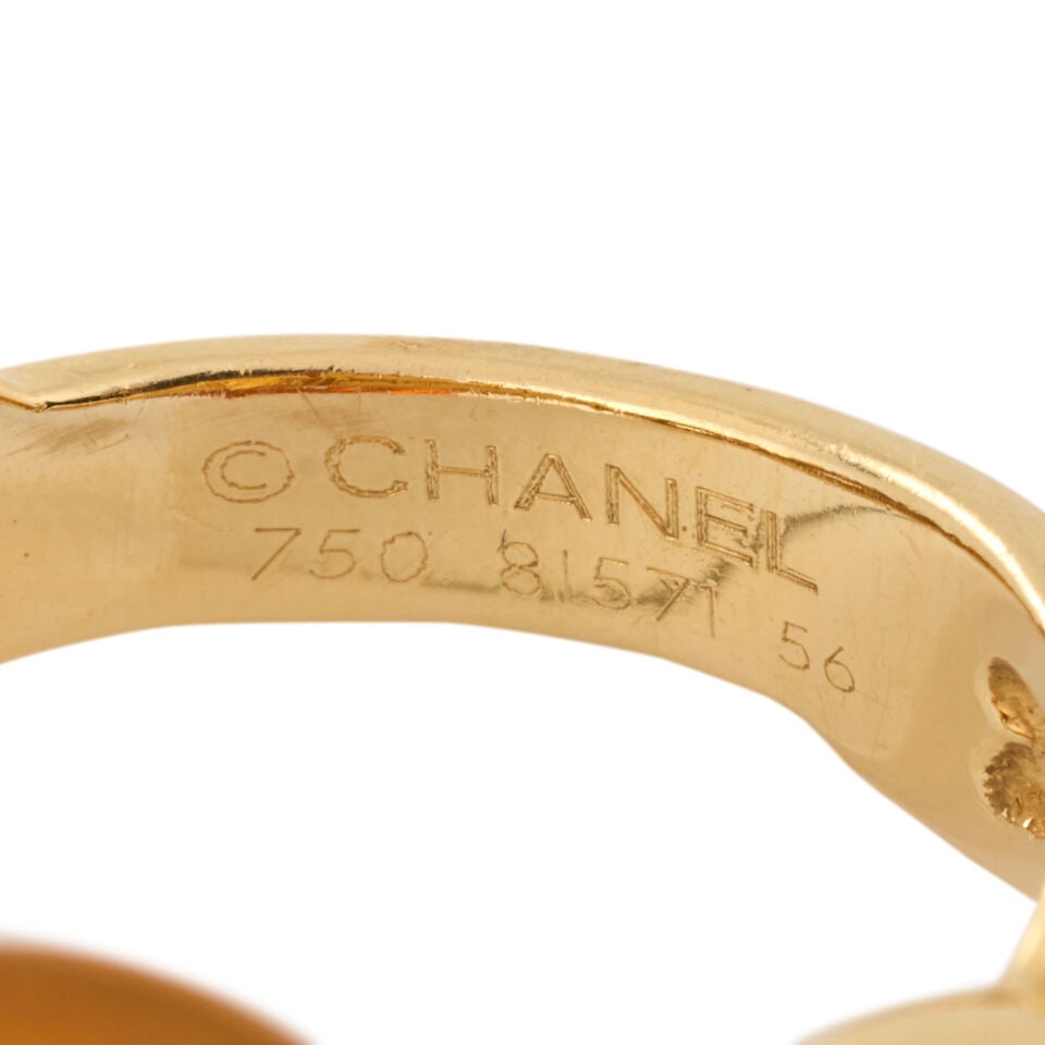 CHANEL: AN 18K GOLD, CITRINE, AND DIAMOND 'COMETE' RING, FRANCE - 3