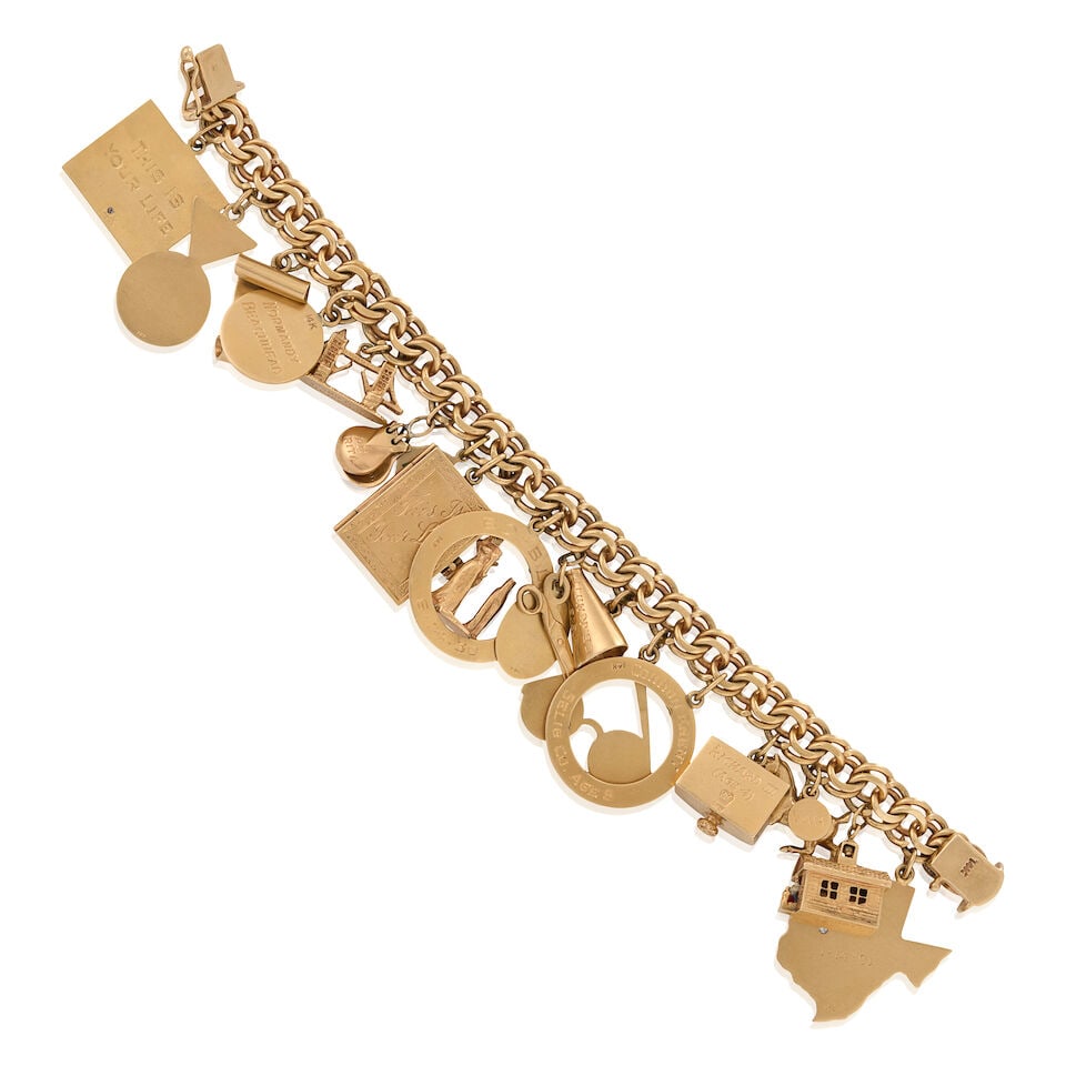 BEBE DANIELS' 'THIS IS YOUR LIFE' CHARM BRACELET, 1954 - 2