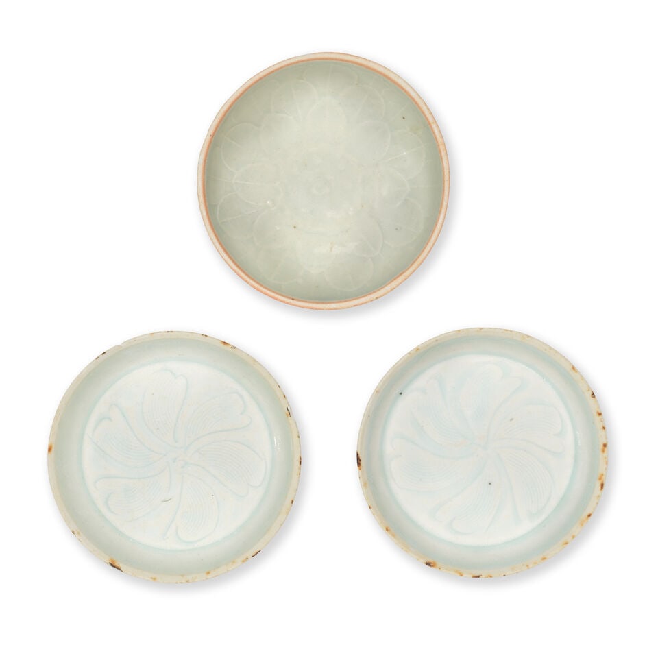 A PAIR OF QINGBAI-GLAZED DISHES AND A QINGBAI-GLAZED BOWL Song Dynasty (3) - 3