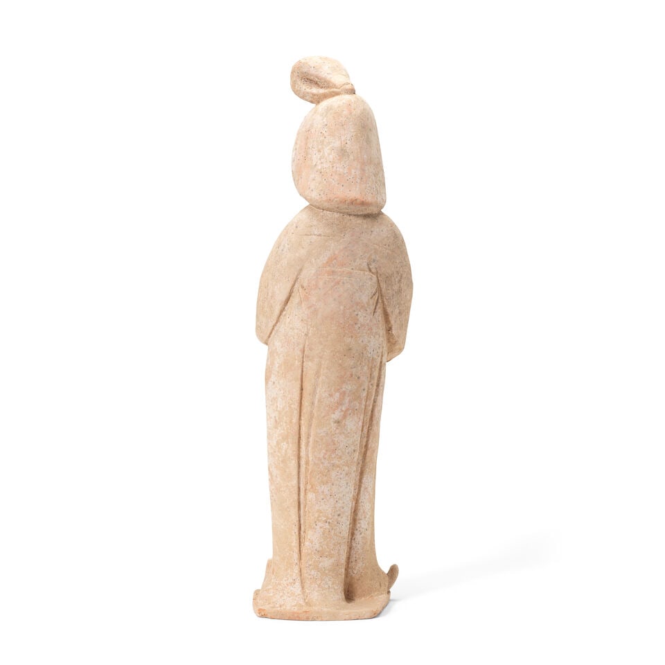 A POTTERY FIGURE OF A COURT LADY Tang Dynasty - 3