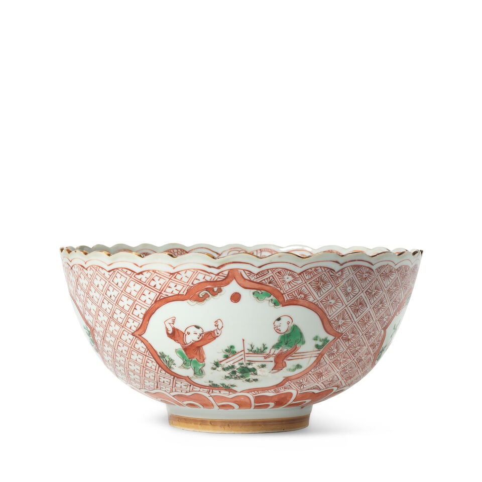 AN ENAMELLED 'BOYS' BOWL FOR THE JAPANESE MARKET Chongzhen - 5