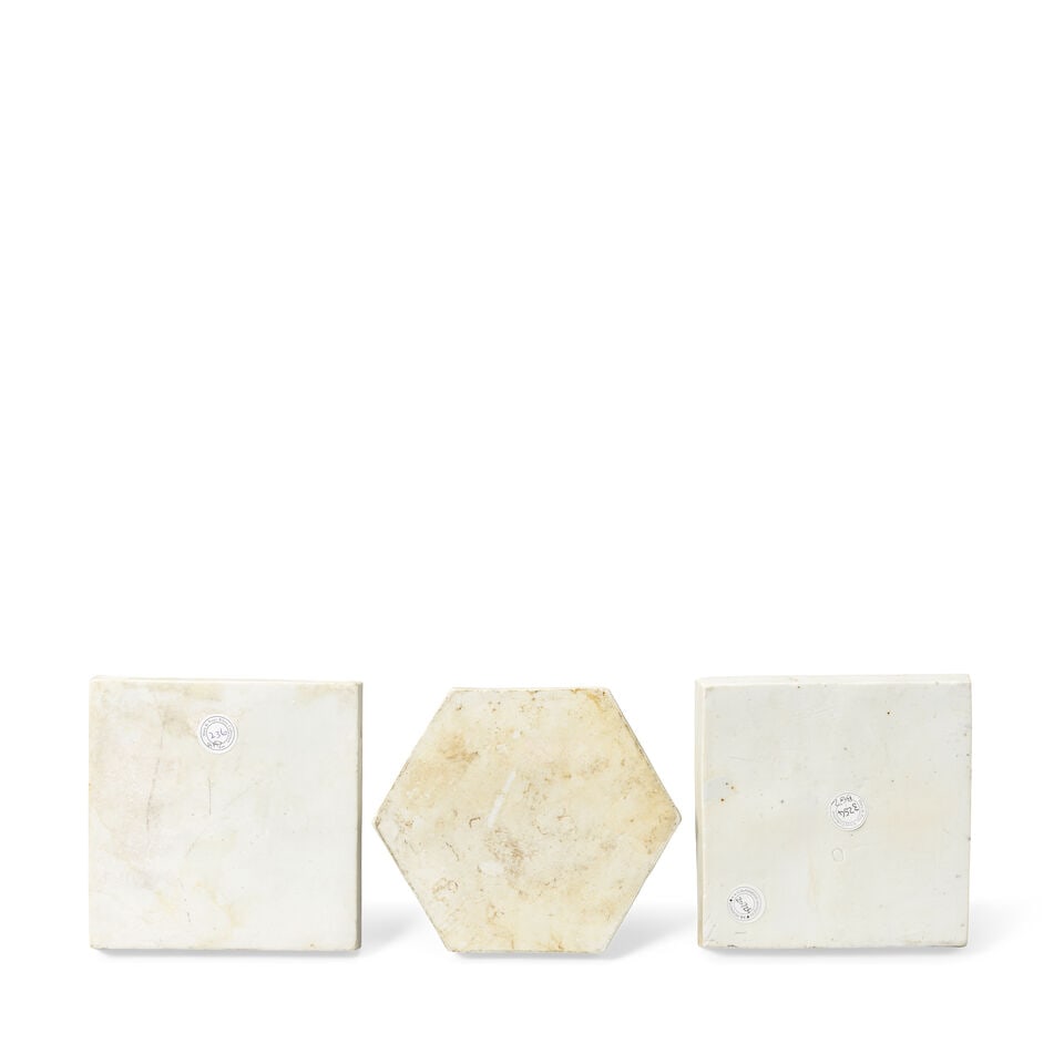 THREE BLUE AND WHITE TILES Kangxi (3) - 2