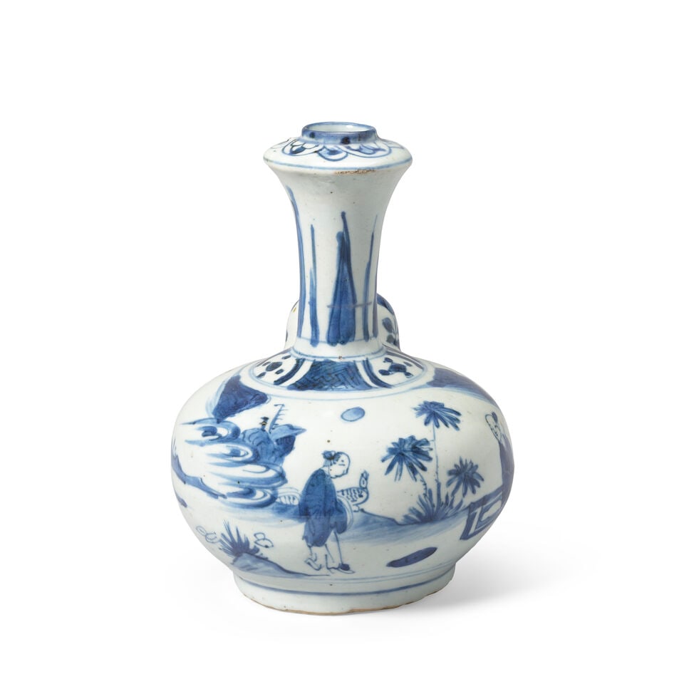 A BLUE AND WHITE KENDI Chongzhen - 2