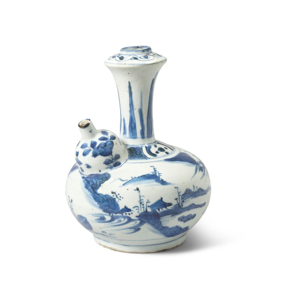 A BLUE AND WHITE KENDI Chongzhen - 3