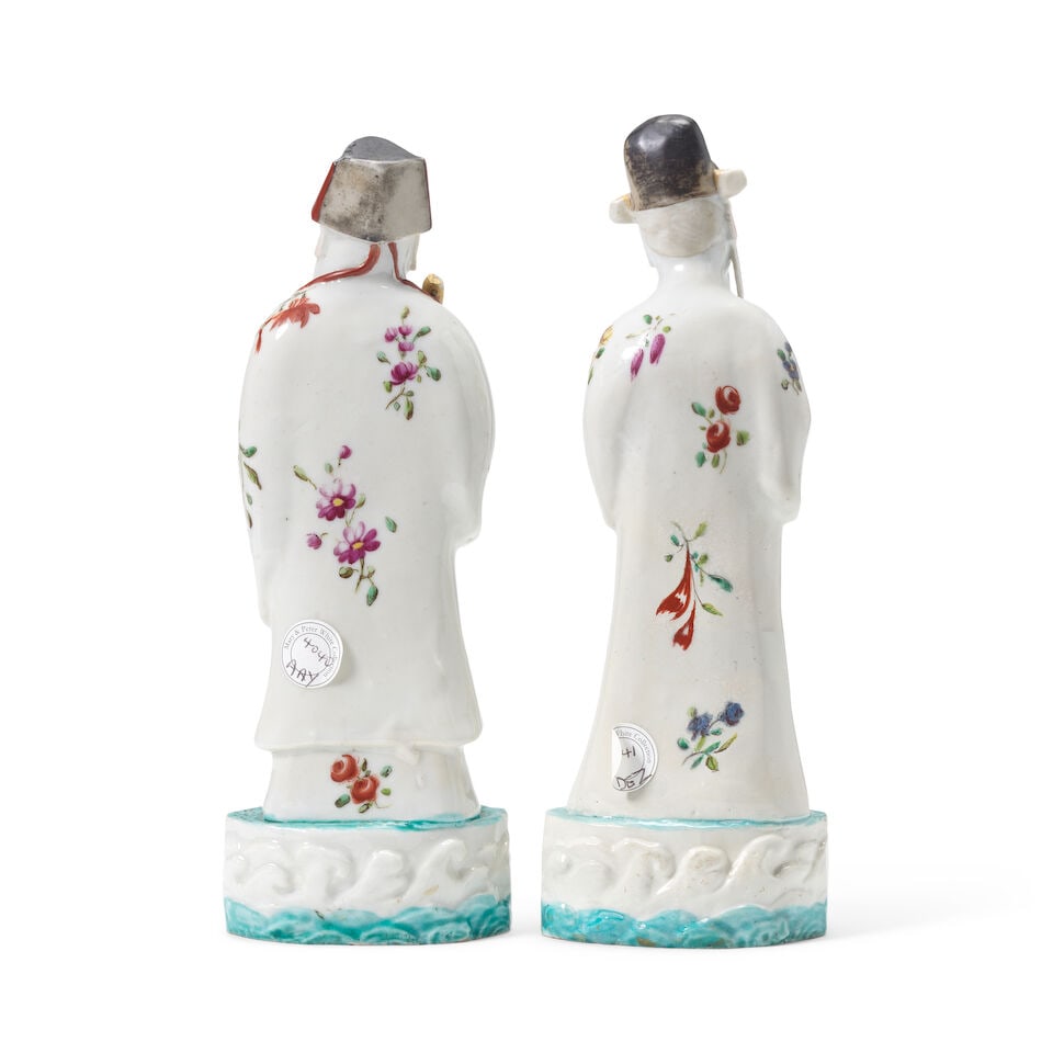 TWO LONDON-DECORATED DEHUA FIGURES 18th century (2) - 2