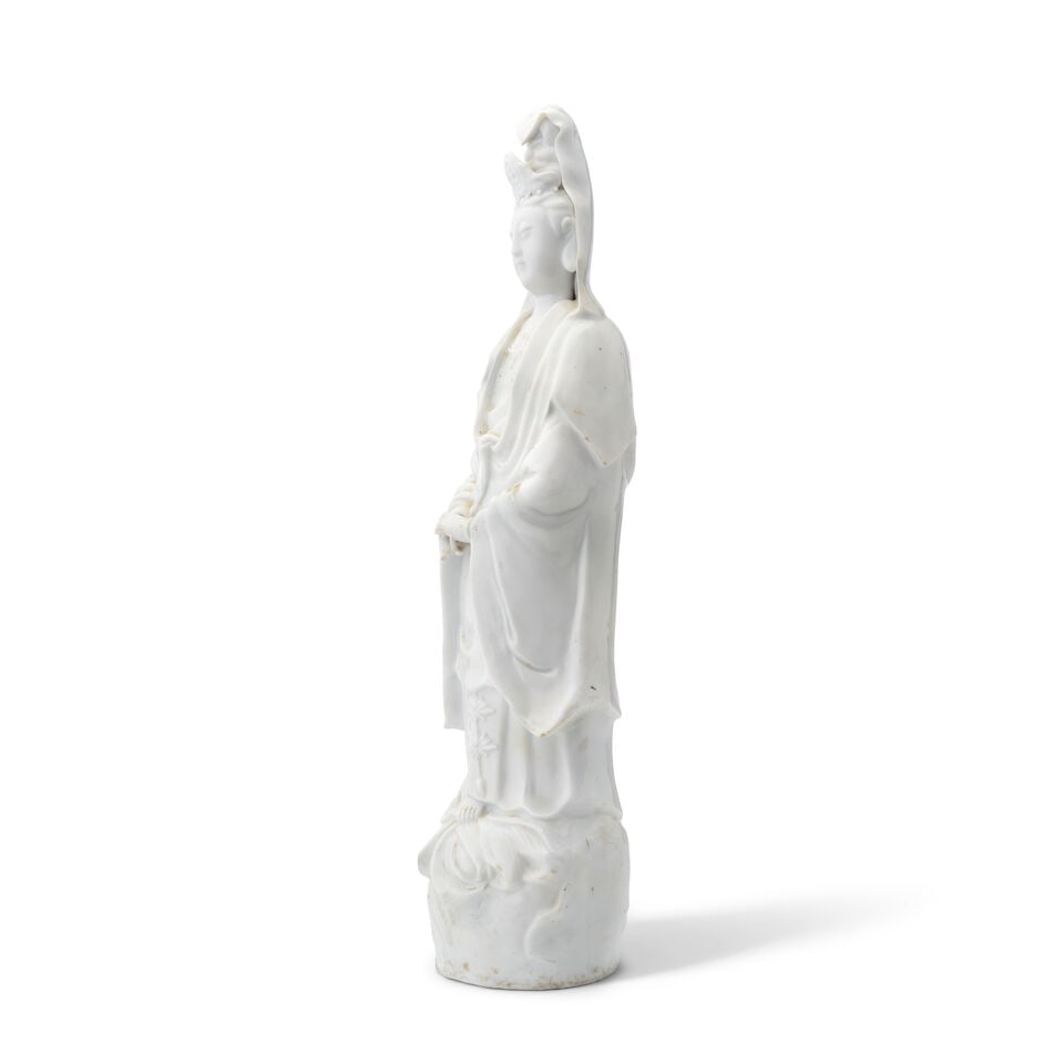 A BLANC-DE-CHINE FIGURE OF GUANYIN Kangxi - 2
