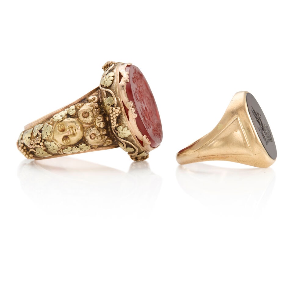 GOLD AND GEMSET RINGS - 2