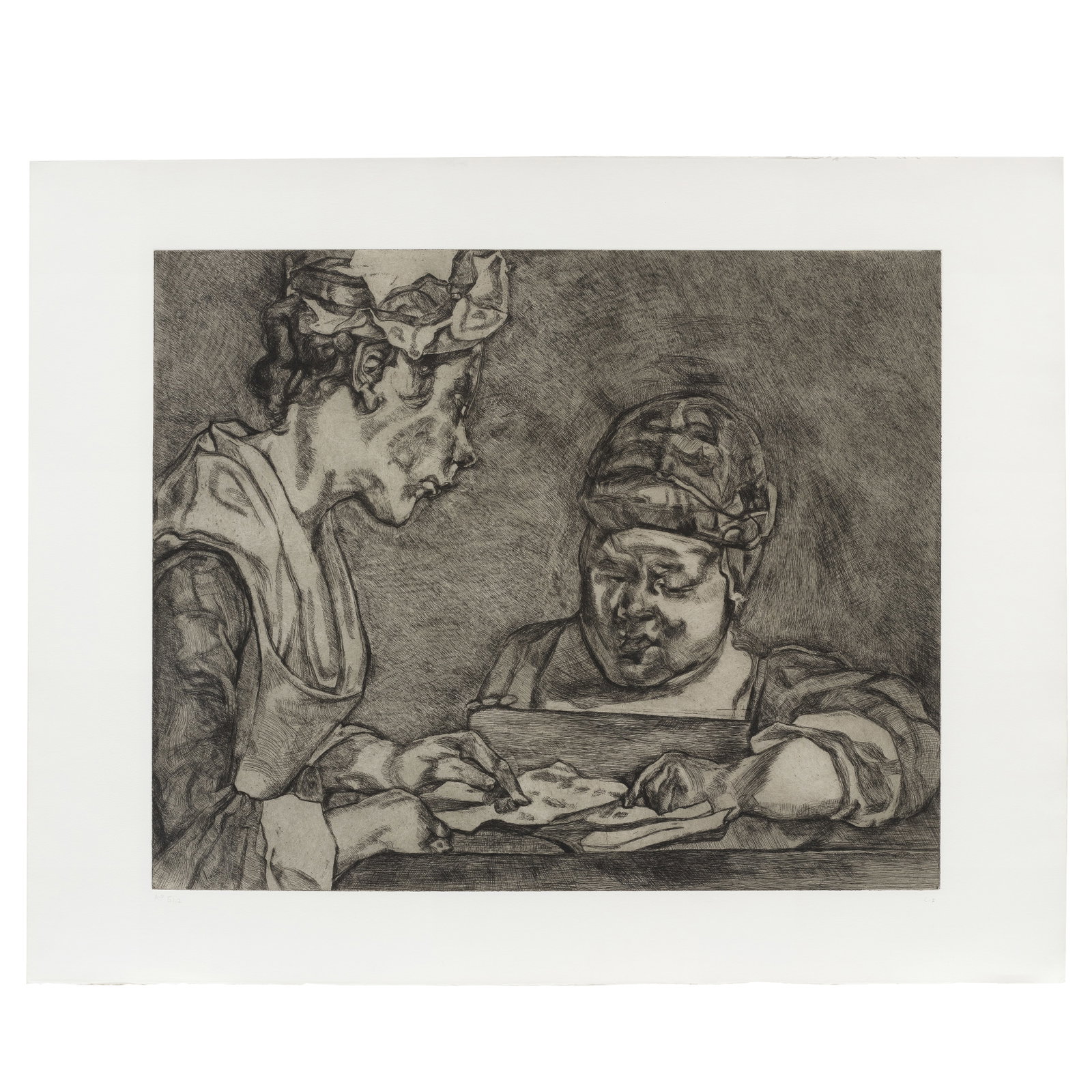 Lucian Freud (British, 1922-2011) After Chardin Etching, 2000, on wove paper, signed with the in... (1 of 1)