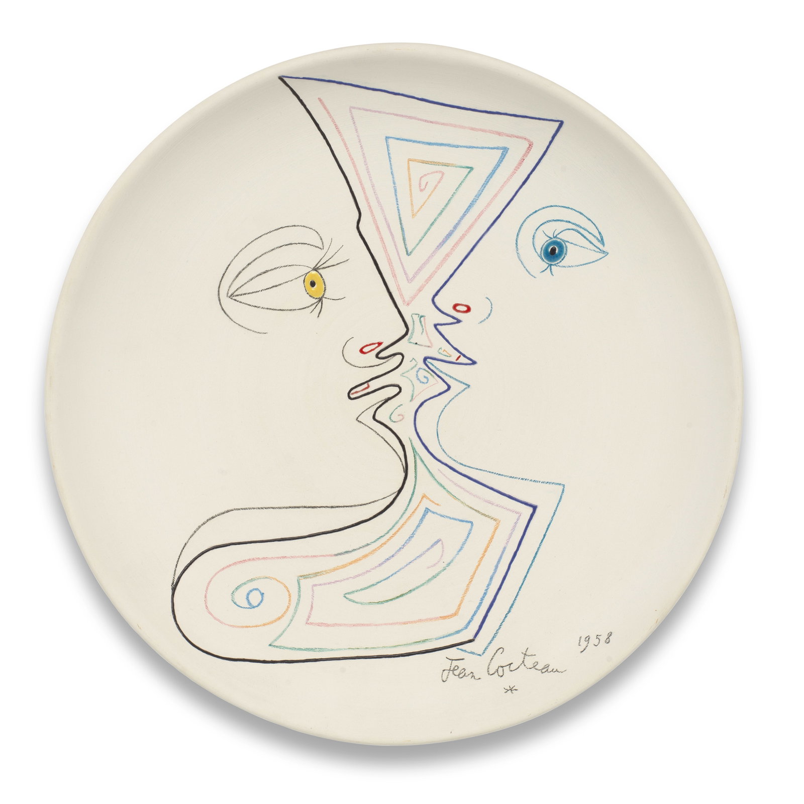 Jean Cocteau (French, 1889-1963) Le Désir signed and dated Jean Cocteau 1958; marked and nu... (1 of 1)