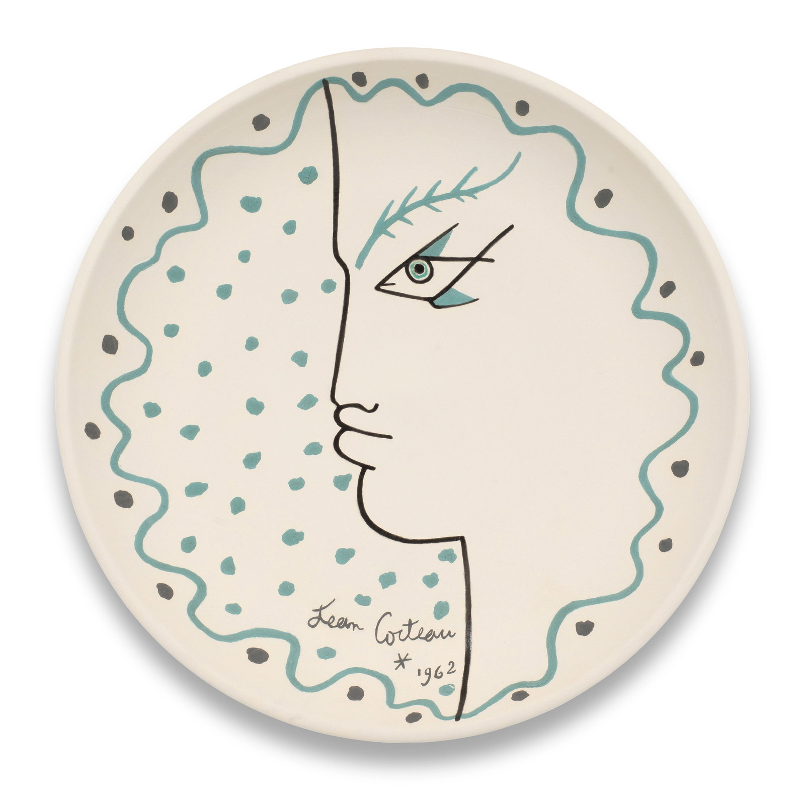 Jean Cocteau (French, 1889-1963) Nérée signed and dated Jean Cocteau 1962; marked and ... (1 of 1)