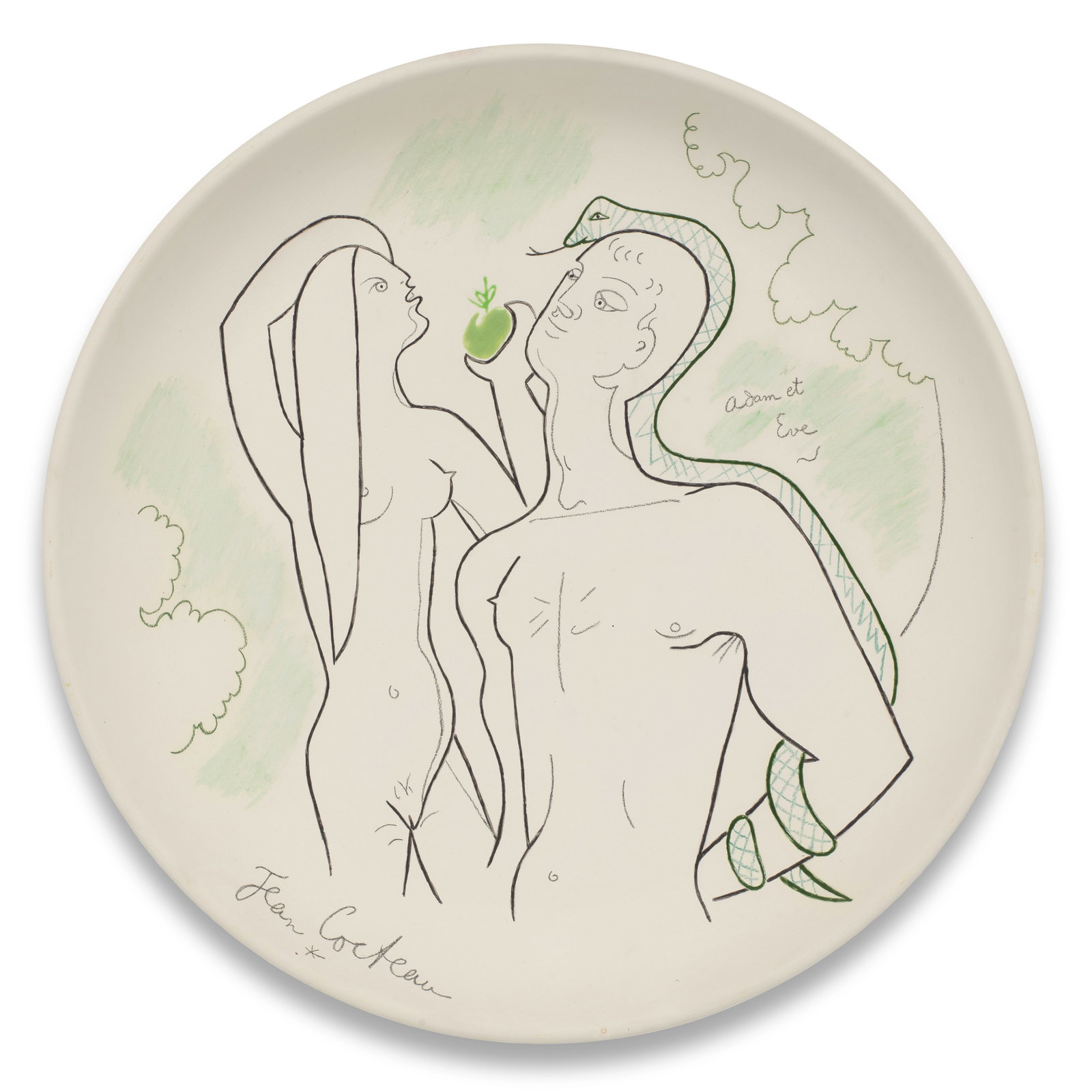 Jean Cocteau (French, 1889-1963) Le Paradis terrestre signed Jean Cocteau; marked and numbered &... (1 of 1)