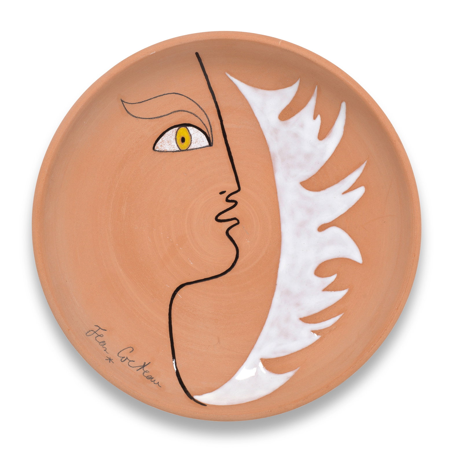 Jean Cocteau (French, 1889-1963) Profil d'ange droite signed Jean Cocteau; marked and numbered E... (1 of 1)