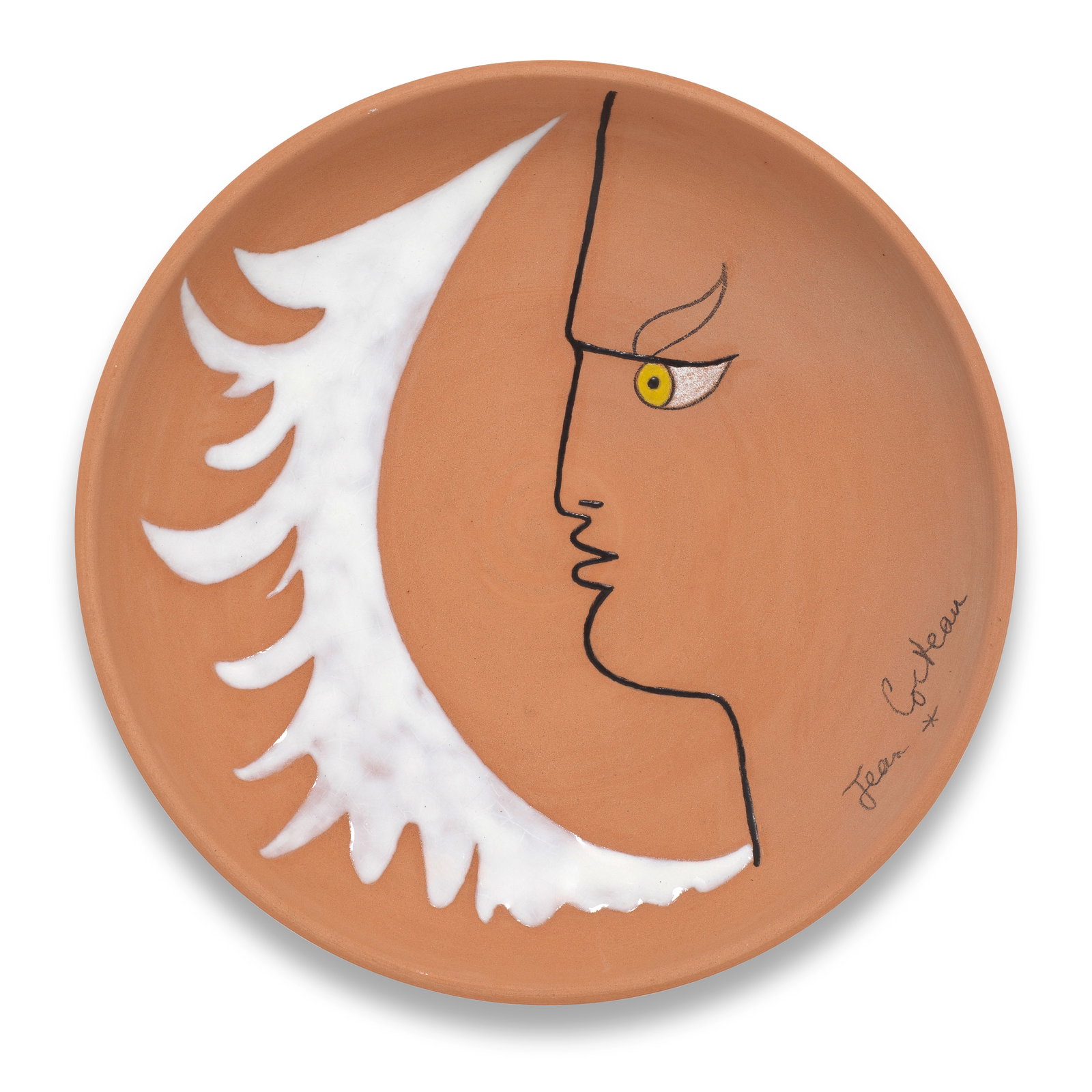 Jean Cocteau (French, 1889-1963) Profil d'ange gauche signed Jean Cocteau; marked and numbered E... (1 of 1)