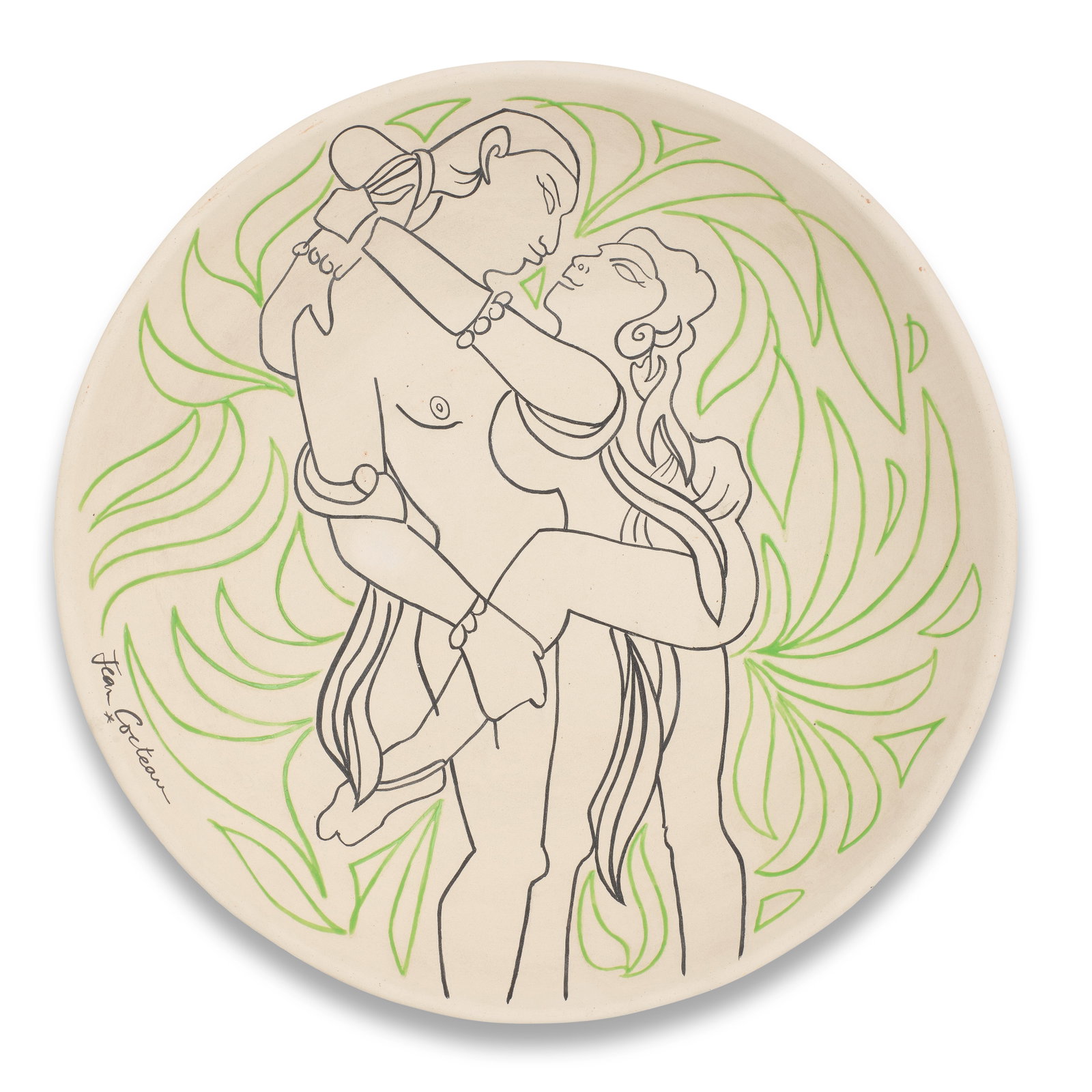 Jean Cocteau (French, 1889-1963) Couple Enlacé signed Jean Cocteau; marked and numbered ... (1 of 1)