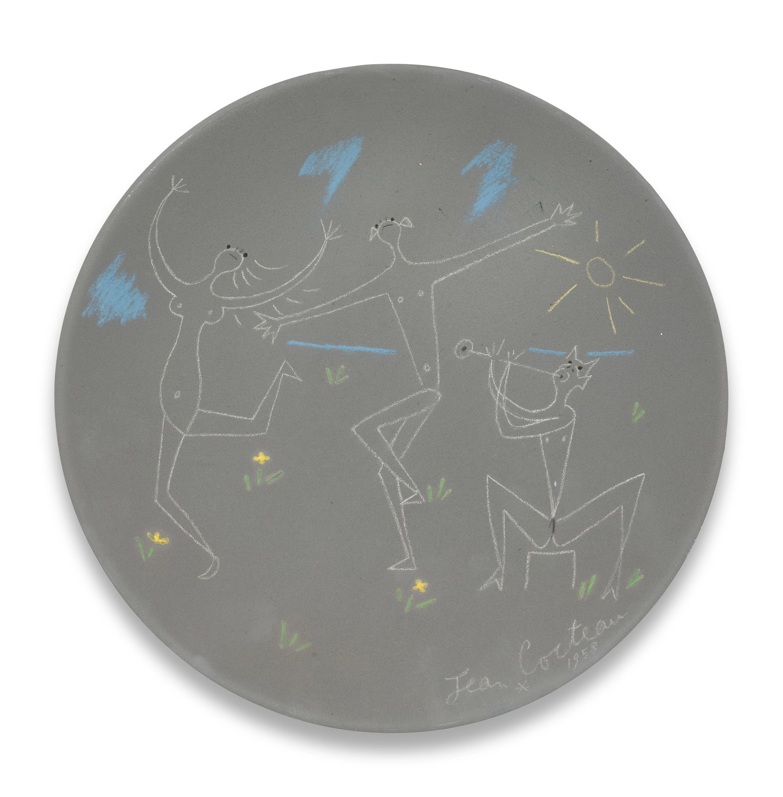 Jean Cocteau (French, 1889-1963) Couple et faune, from Danses antiques signed and dated Jean Coc... (1 of 1)