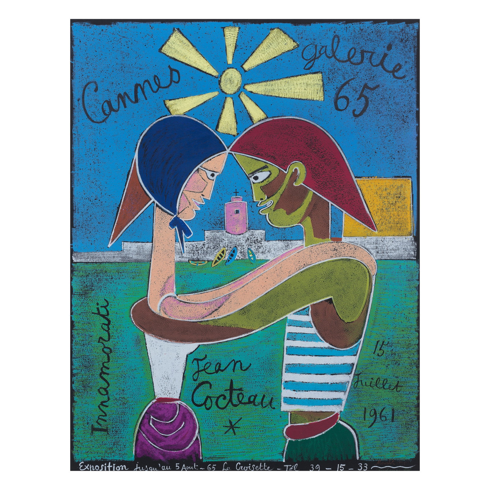Jean Cocteau (French, 1889-1963) Innamorati Lithograph in colours, 1961, on wove paper, from the... (1 of 1)