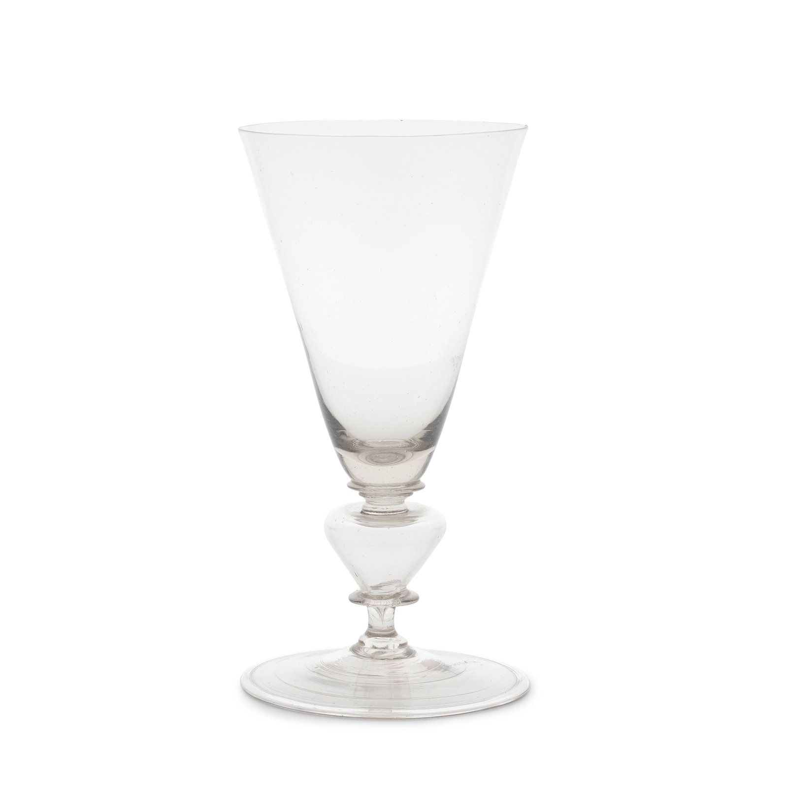 A rare façon de Venise baluster goblet, third quarter 17th century (1 of 1)