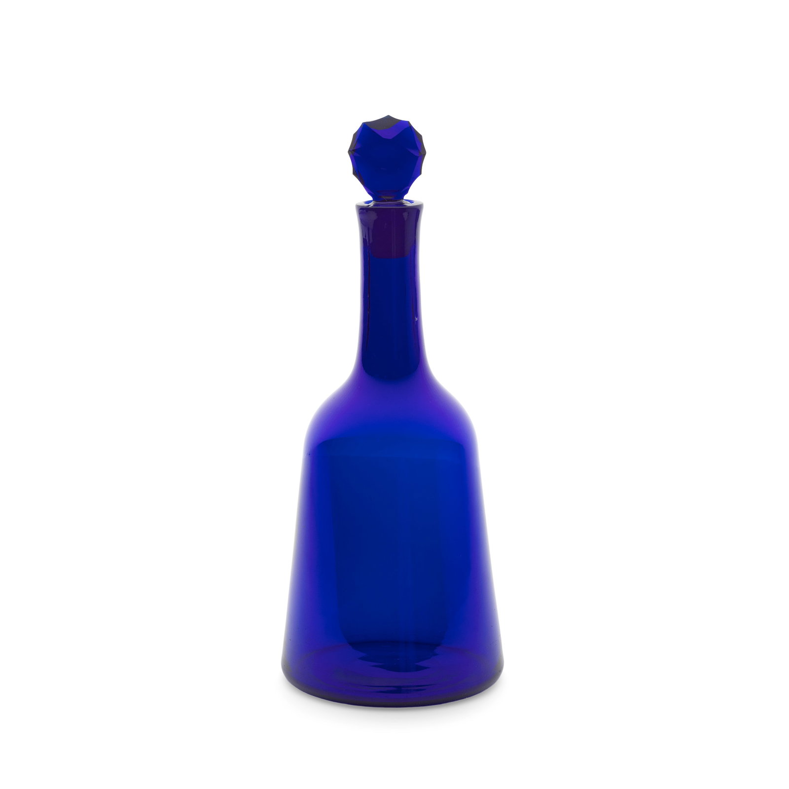 A fine blue glass decanter and stopper, circa 1770 (1 of 1)