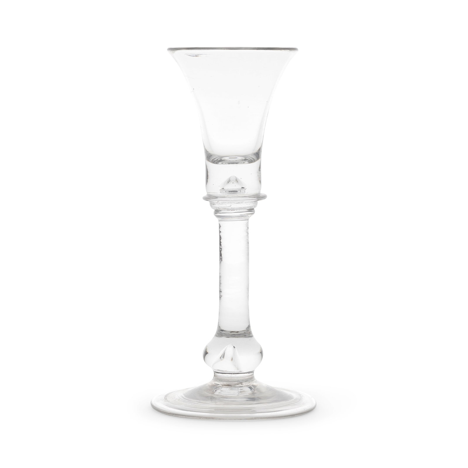 A good baluster wine or cordial glass, circa 1725-30 (1 of 1)