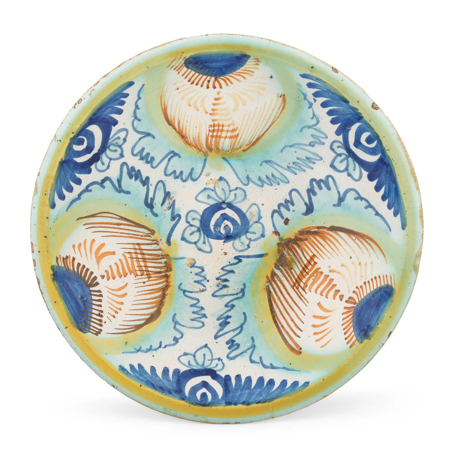 An English delftware 'Pomegranate' charger, circa 1680 (1 of 1)