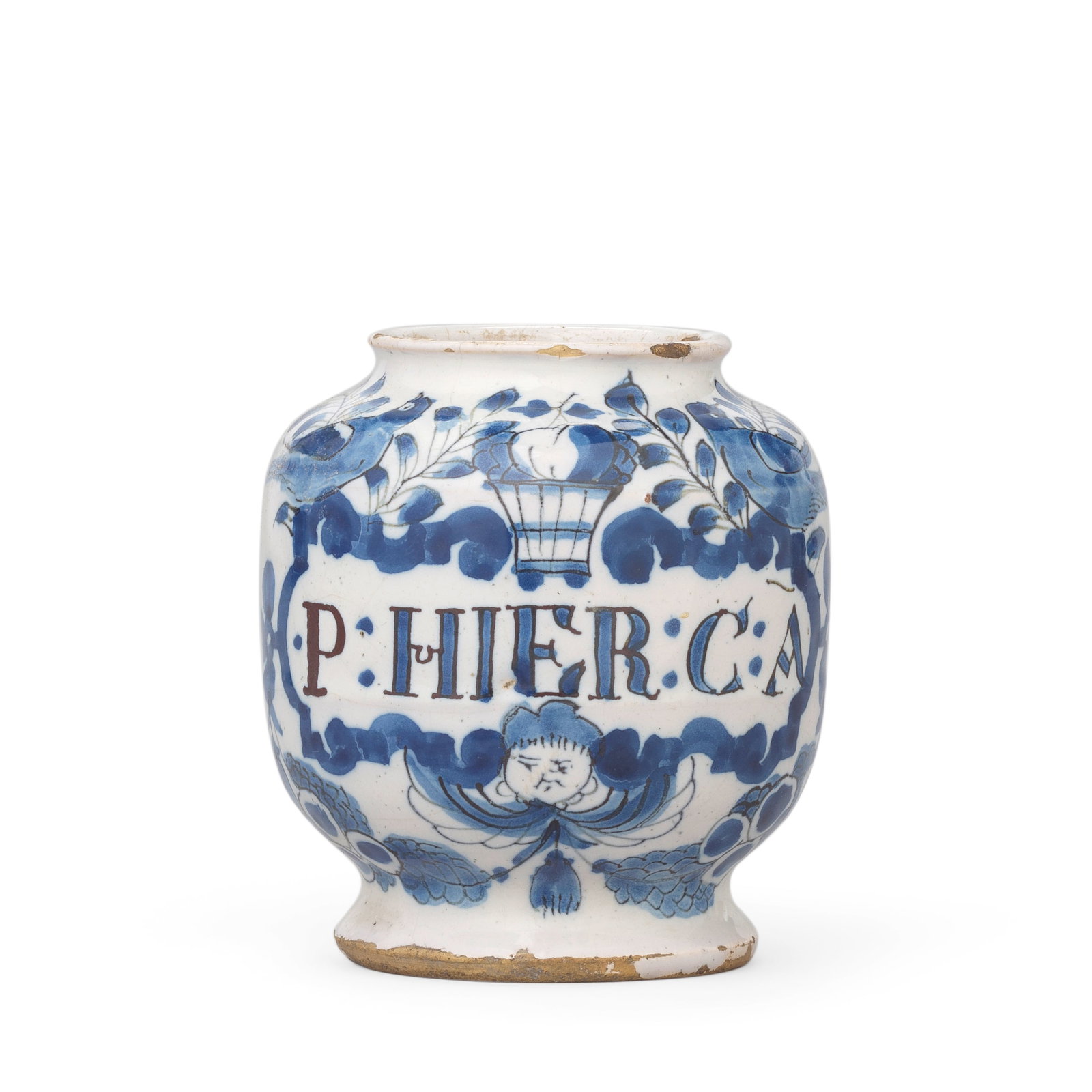 An English delftware pill jar, circa 1700-20 (1 of 1)