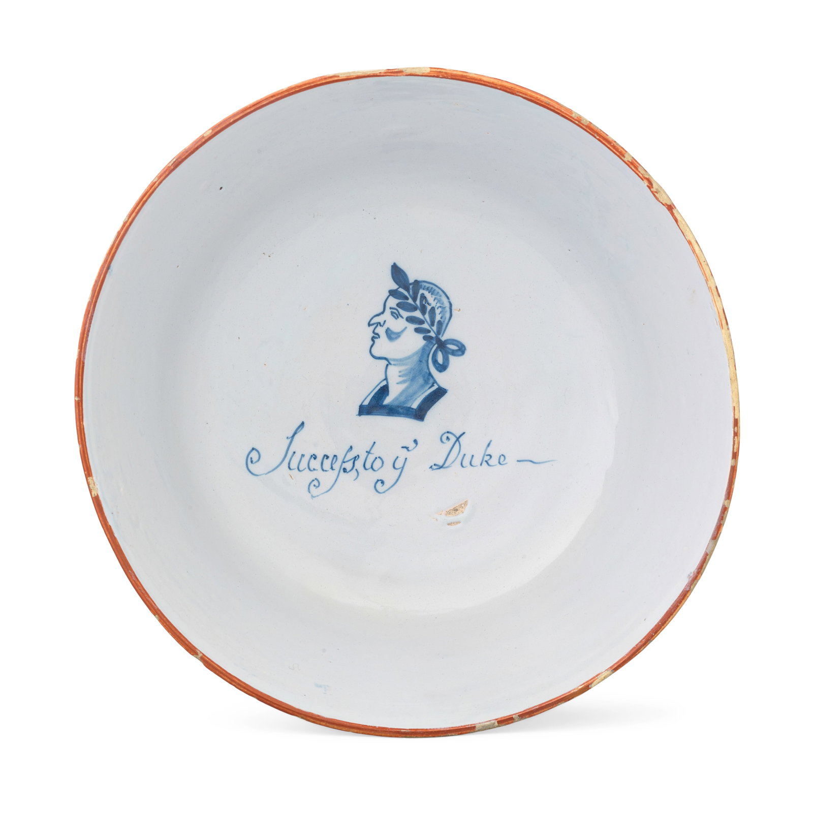 An interesting English delftware punch bowl, circa 1746 (1 of 1)