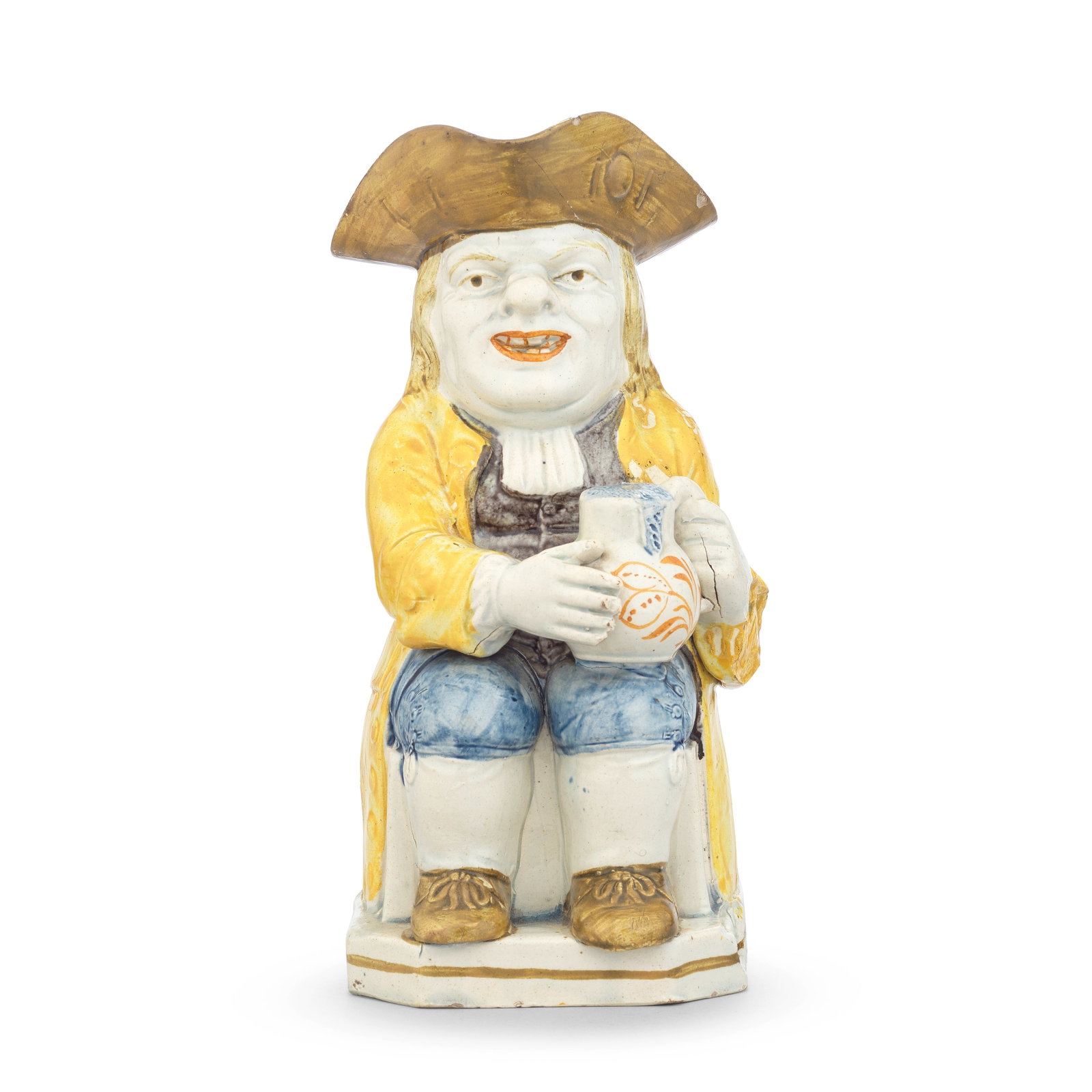 A Prattware Toby Jug, circa 1800 (1 of 1)